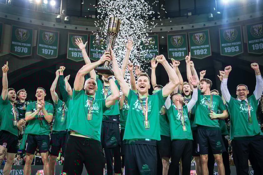Mecz Śląsk Wrocław - Spójnia Stargard w Hali Stulecia 4 czerwca