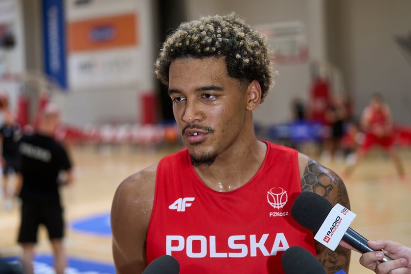 Pierwszy na obozie we Wrocławiu trening kadry z udziałem J. Sochana, 17 czerwca 2024