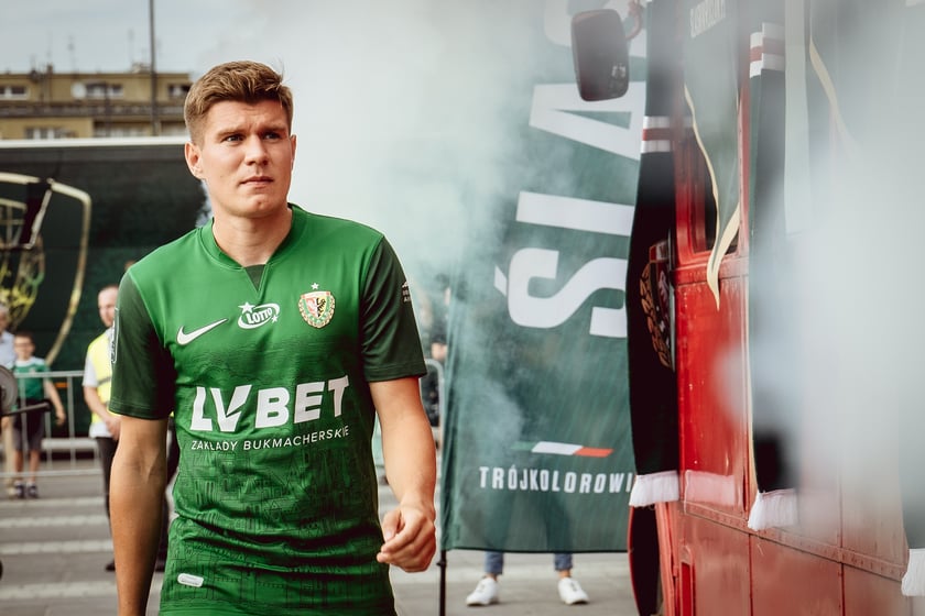 Oficjalna prezentacja pierwszego zespołu Śląska Wrocław. Plac Wolności we Wrocławiu