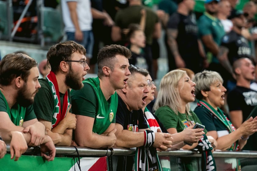 Kibice na meczu Śląska z Rygą / 1 sierpnia 2024 / Tarczyński Arena