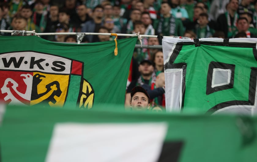 Mecz Śląska z Pogonią 7.03.2025, zdjęcia kibic&oacute;w.