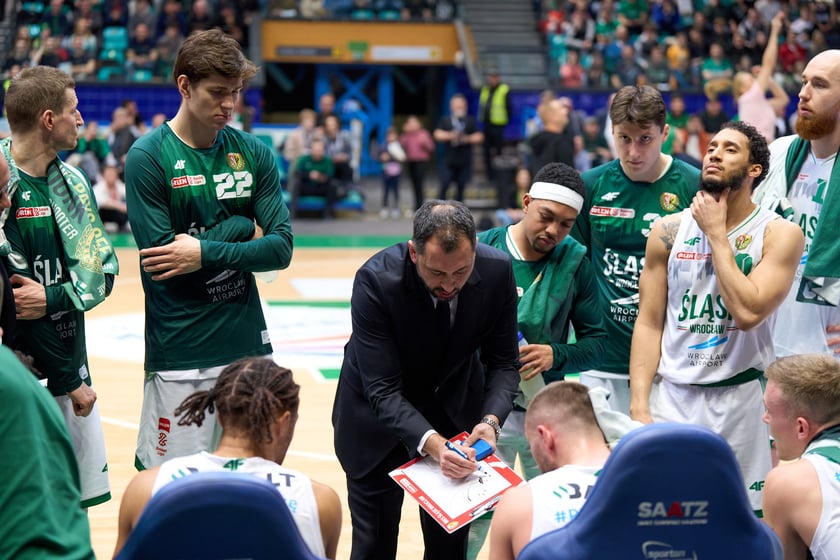 Śląsk Wrocław wygrał z Zastalem w Orbicie. Zdjęcia kibic&oacute;w