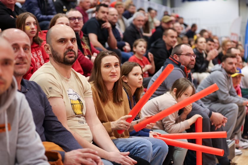 Mecz koszykówki kobiet Śleza Wroclaw vs. Gorzów Wielkopolski stoczony 26.03.2025 we Wrocławiu