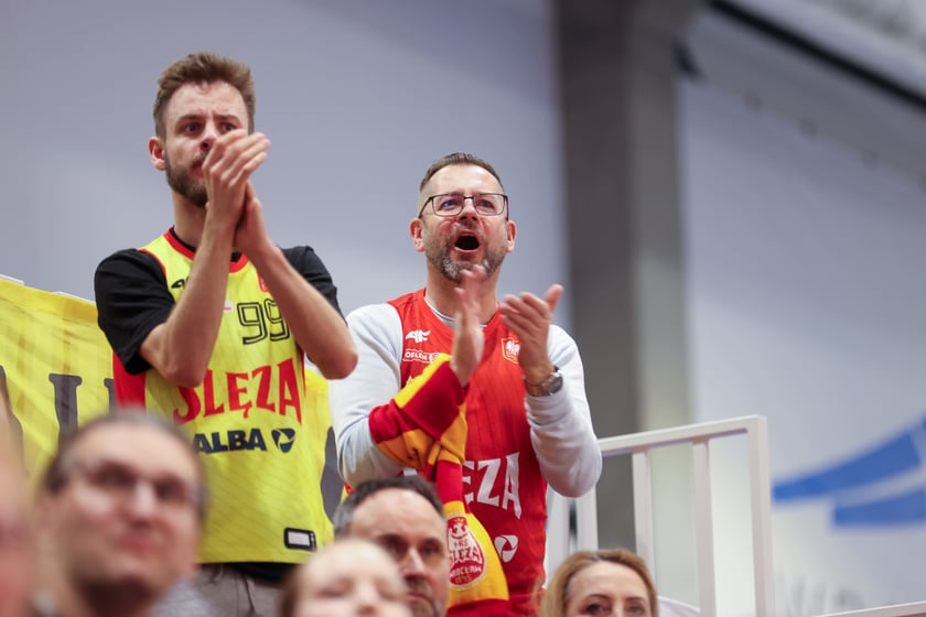 Mecz koszykówki kobiet Śleza Wroclaw vs. Gorzów Wielkopolski stoczony 26.03.2025 we Wrocławiu