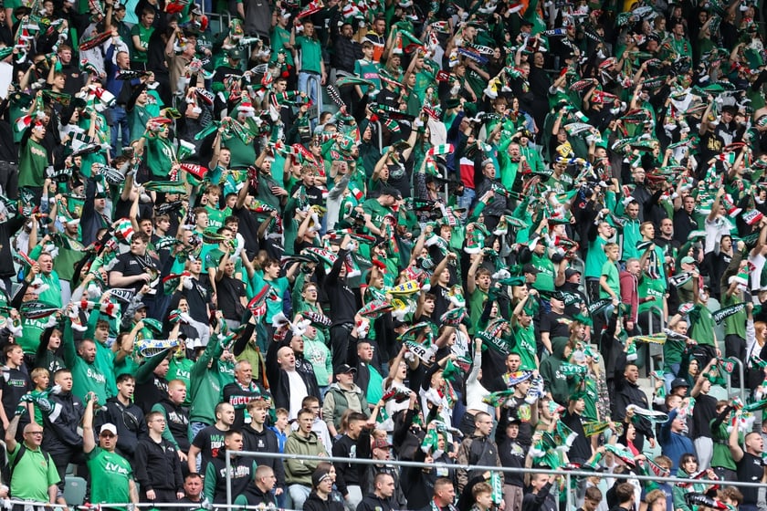 Na zdjęciach mecz Śląska Wrocław z GKS Katowice na Tarczyński Arenie w sobotę 19 kwietnia