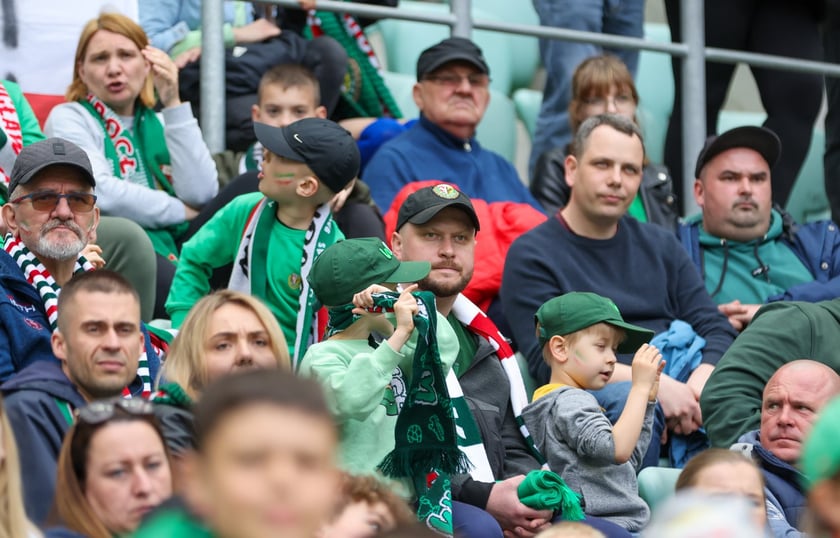 Na zdjęciach mecz Śląska Wrocław z GKS Katowice na Tarczyński Arenie w sobotę 19 kwietnia