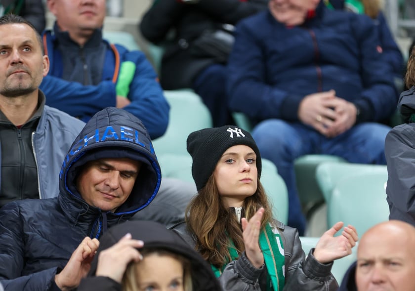 Kibice na meczu Śląska z Jagiellonią