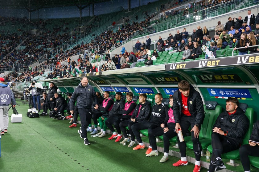 Kibice na meczu Śląska z Jagiellonią