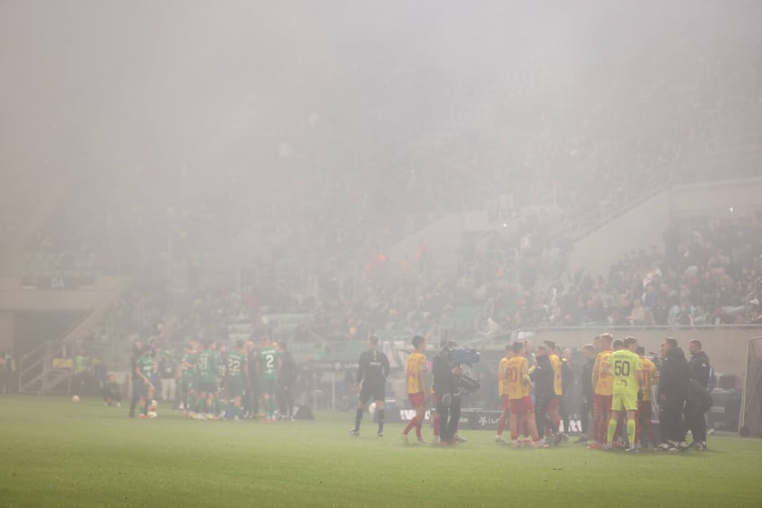 Kibice na meczu Śląska z Jagiellonią