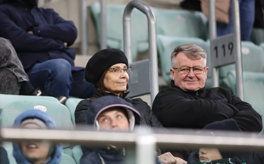 Kibice na meczu Śląska z Jagiellonią