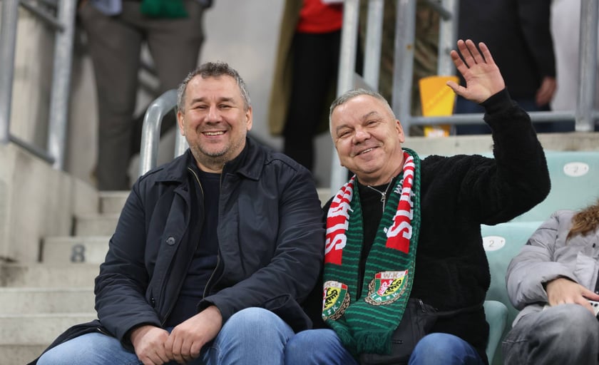 Kibice na meczu Śląska z Jagiellonią