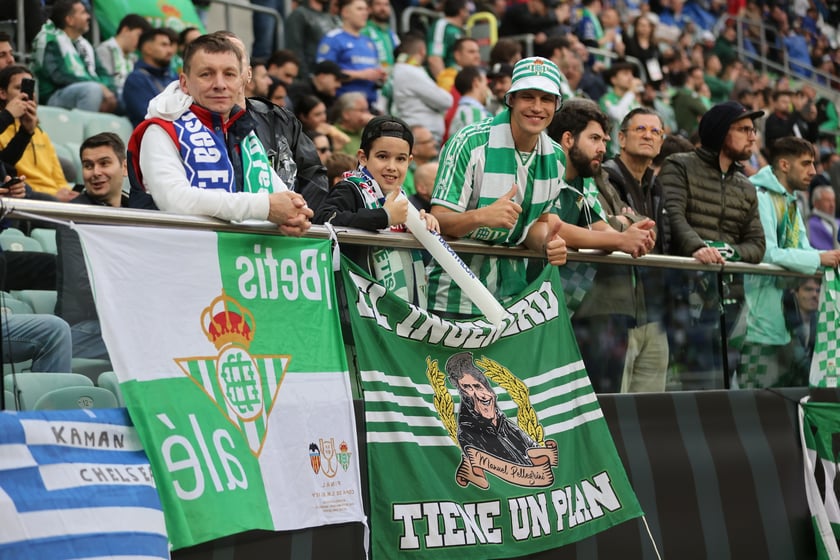 Finał Ligi Konferencji Chelsea F.C - Real Betis we Wrocławiu - zdjęcia kibiców