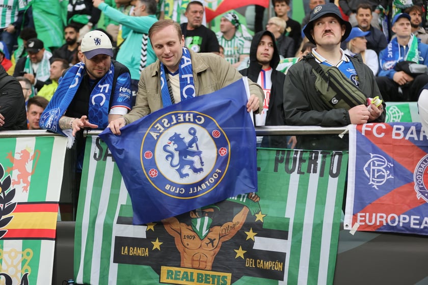 Finał Ligi Konferencji Chelsea F.C - Real Betis we Wrocławiu - zdjęcia kibiców