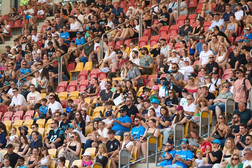 Kibice na meczu Panthers Wrocław z Centurions Cologne