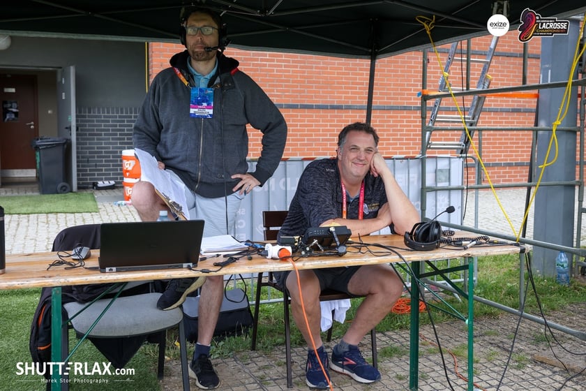 Mecz Polska - Niemcy na na Mistrzostwach Europy Mężczyzn w Lacrosse Wrocław 2025