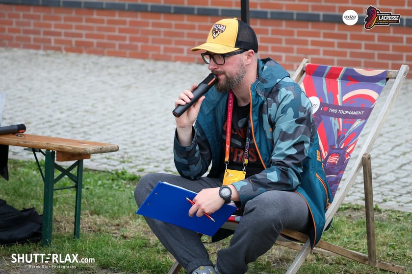 Mecz Polska - Niemcy na na Mistrzostwach Europy Mężczyzn w Lacrosse Wrocław 2025