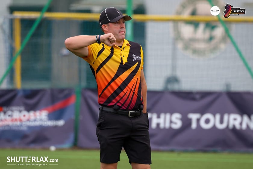 Mecz Polska - Niemcy na na Mistrzostwach Europy Mężczyzn w Lacrosse Wrocław 2025