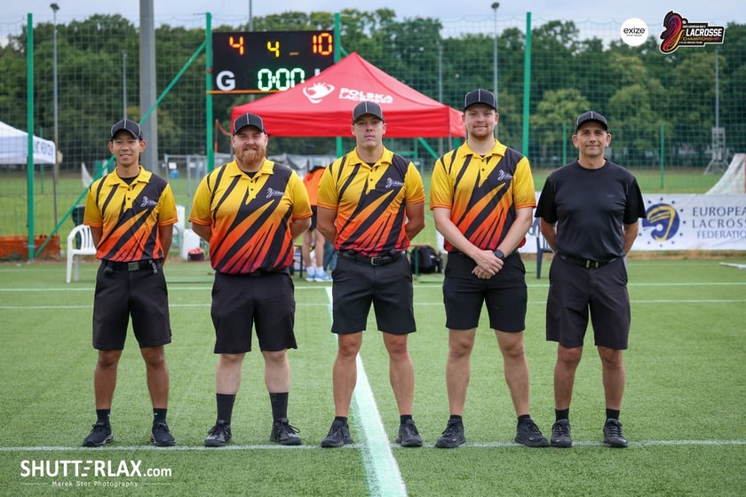 Mecz Polska - Niemcy na na Mistrzostwach Europy Mężczyzn w Lacrosse Wrocław 2025