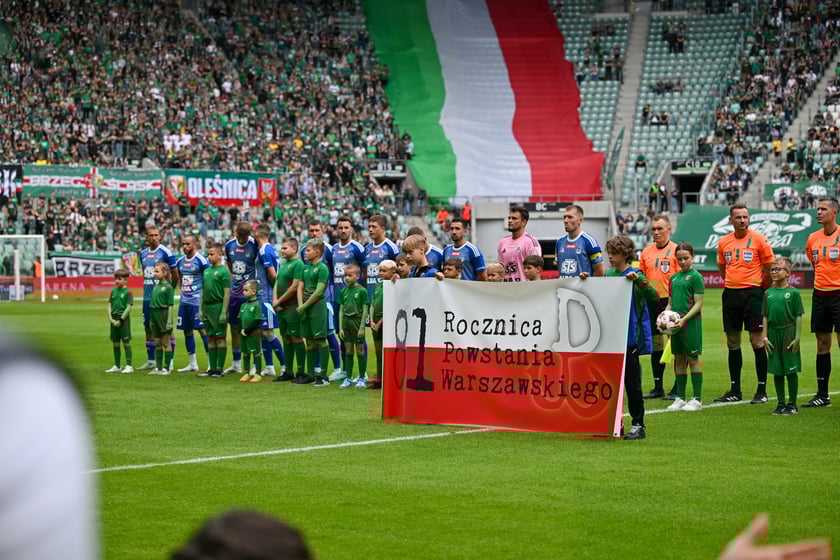 Mecz Śląsk Wrocław - Ruch Chorz&oacute;w 3 sierpnia na Tarczyński Arenie. Zdjęcia kibic&oacute;w