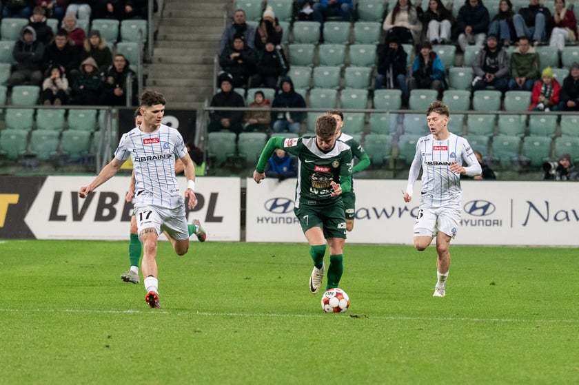 Mecz Śląsk Wrocław - Stal Rzeszów na Tarczyński Arena 8 grudnia 2025 r.