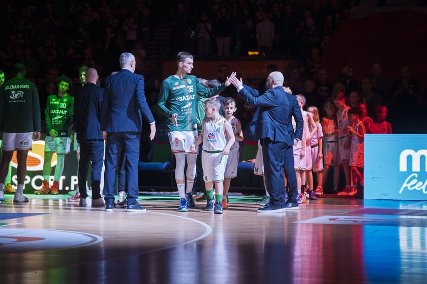 Mecz koszykówki - Śląsk Wrocław - Zastal Zielona Góra - 2 stycznia 2026 r., hala Orbita