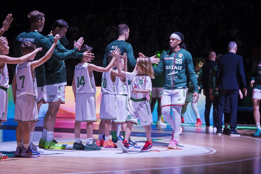 Mecz koszykówki - Śląsk Wrocław - Zastal Zielona Góra - 2 stycznia 2026 r., hala Orbita