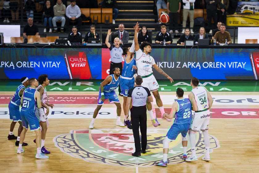 Mecz koszykówki Śląsk Wrocław - Górnik Wałbrzych w Hali Stulecia 10 marca 2026 r.