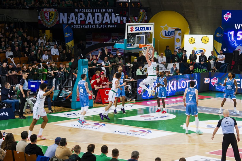 Mecz koszykówki Śląsk Wrocław - Górnik Wałbrzych w Hali Stulecia 10 marca 2026 r.