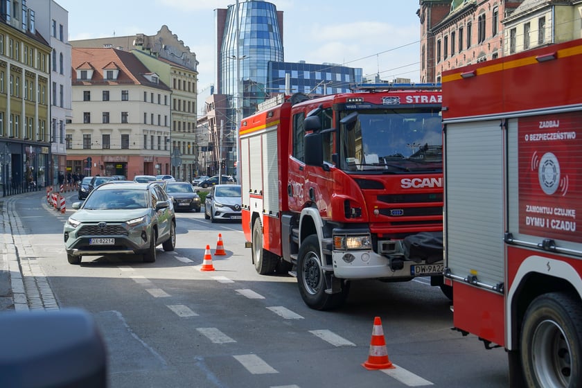 Powiększ obraz: Wypadek na ul. Kazimierza Wielkiego 24 kwietnia 2026 r.