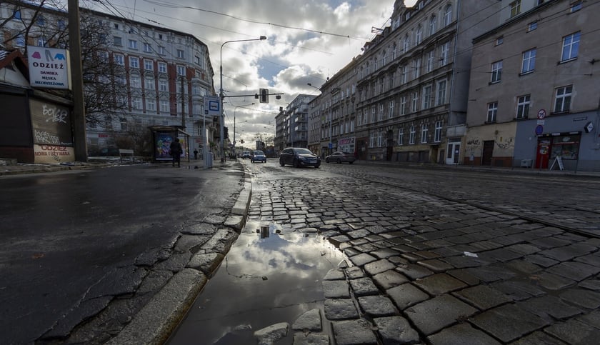 Ulica Pomorska przed przebudową