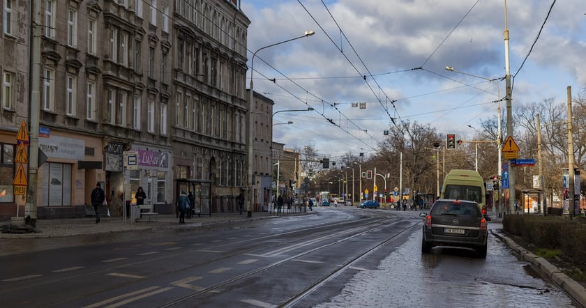 Ulica Pomorska przed przebudową