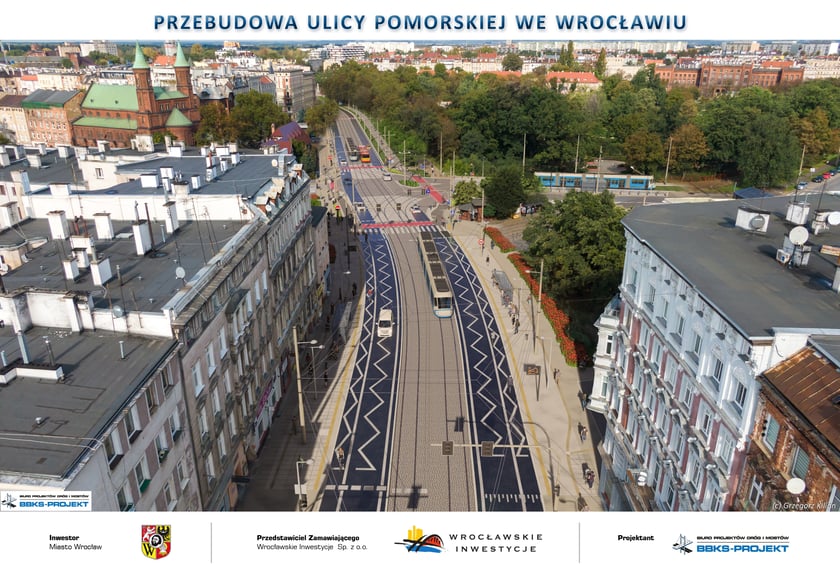 Trasa objazdów w czasie przebudowy ul.Pomorskiej i pl. Staszica