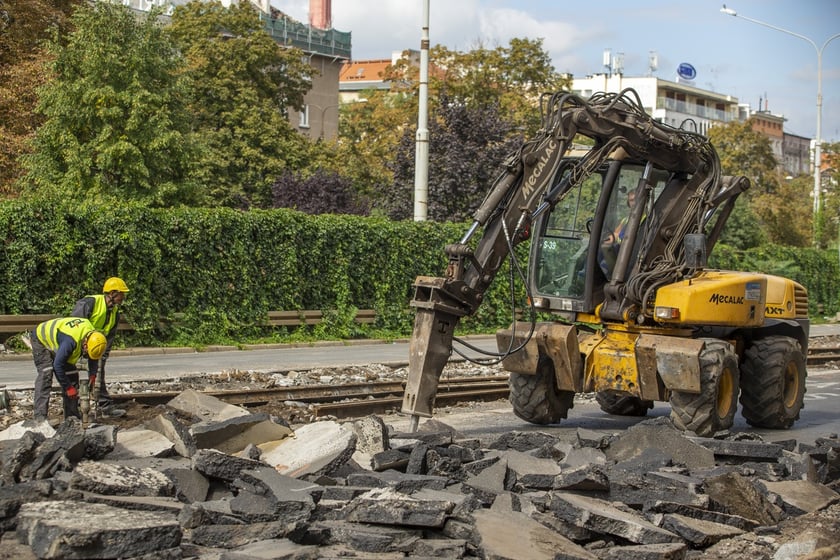 Trwa wielki remont ul. Pomorskiej i pl. Staszica na Nadodrzu