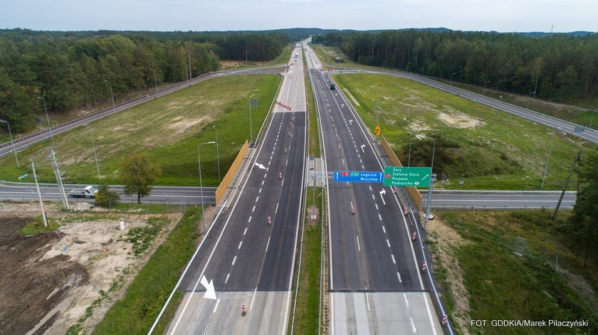 Prace na odcinku autostrady A18 od węzła Żary Zachód do węzła Iłowa dobiegły końca