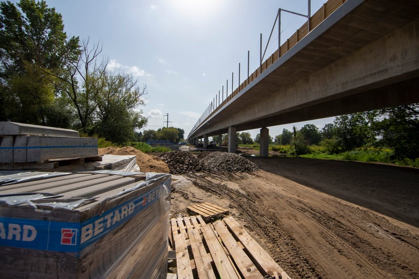 Na zdjęciu budowa Wschodniej Obwodnicy Wrocławia