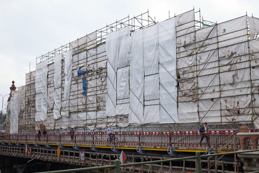 remont mostu Zwierzynieckiego, listopad 2022