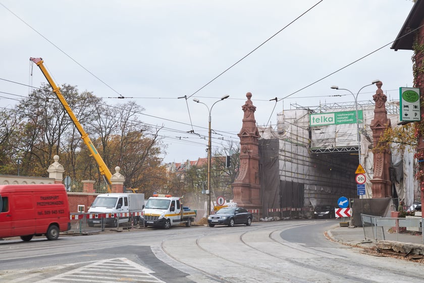 remont mostu Zwierzynieckiego, listopad 2022