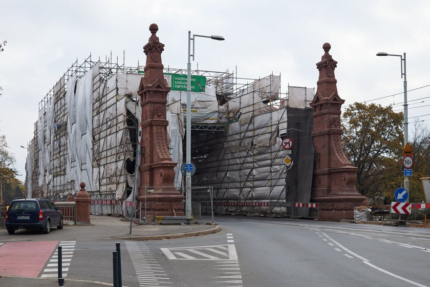 remont mostu Zwierzynieckiego, listopad 2022
