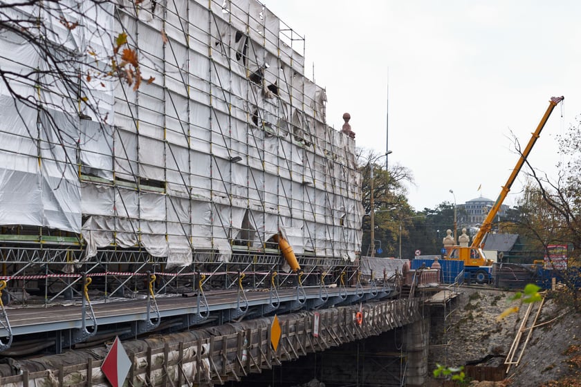 remont mostu Zwierzynieckiego, listopad 2022