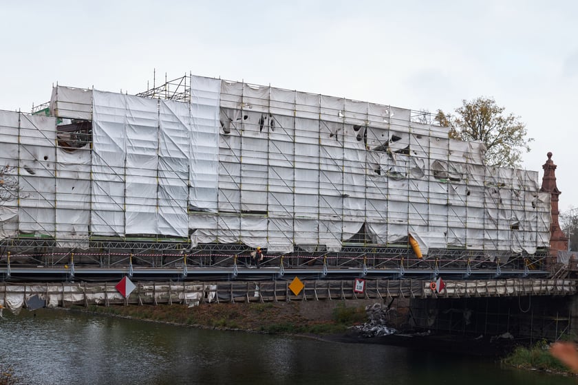 remont mostu Zwierzynieckiego, listopad 2022