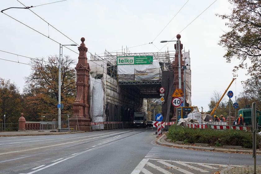 remont mostu Zwierzynieckiego, listopad 2022