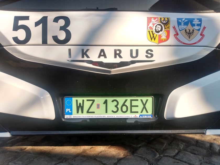 Na zdjęciu testowany autobus elektryczny marki Ikarus