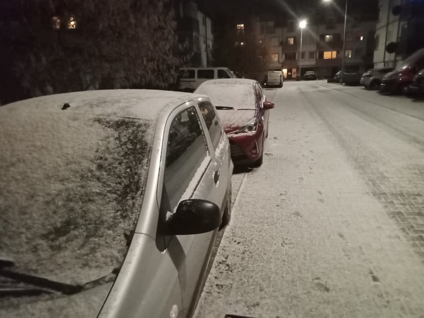 Pierwszy śnieg tej zimy spadł we Wrocławiu w niedzielę wieczorem
