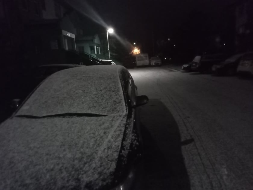 Pierwszy śnieg tej zimy spadł we Wrocławiu w niedzielę wieczorem