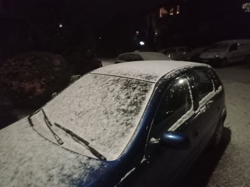 Pierwszy śnieg tej zimy spadł we Wrocławiu w niedzielę wieczorem