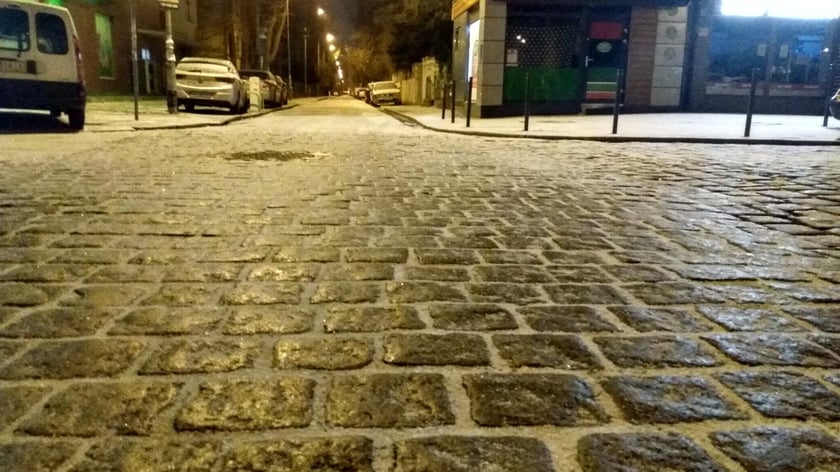 Pierwszy śnieg tej zimy we Wrocławiu