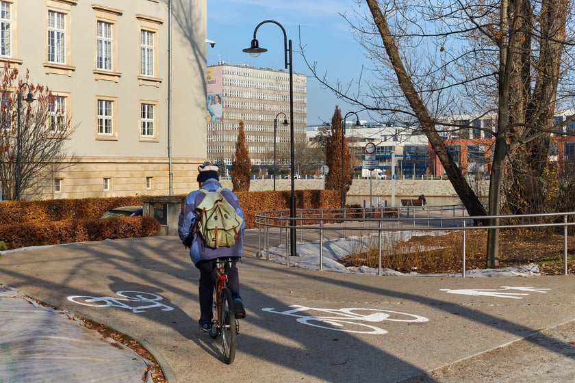 Łącznik rowerowo-pieszy pomiędzy mostem Grunwaldzkim a bulwarem Kaczyńskich