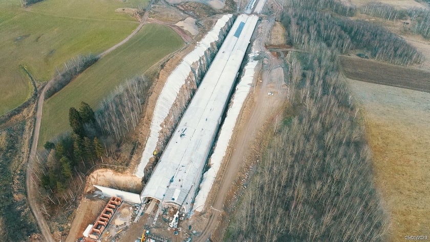 Budowa S3 na Dolnym Śląsku - styczeń 2023