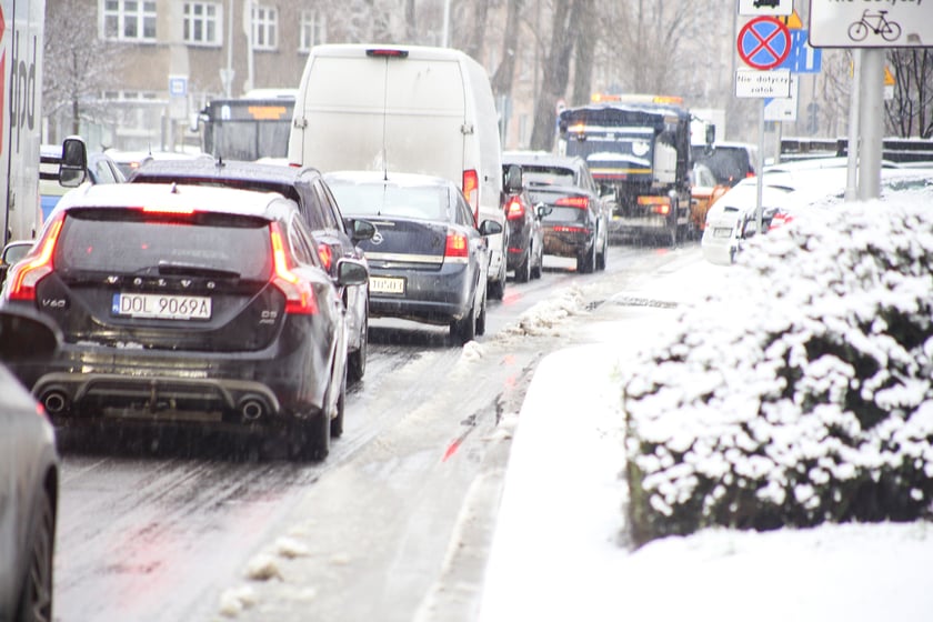 Atak zimy we Wrocławiu - piątek, 3 lutego 2023 r.