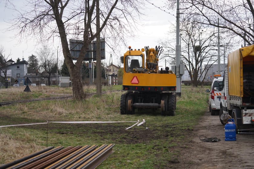Wymiana szyn na pętli Poświętne